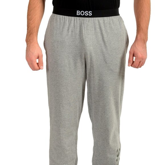 Hugo Boss Men's Identity Pants Gray Stretch Casual Lounge Pants US